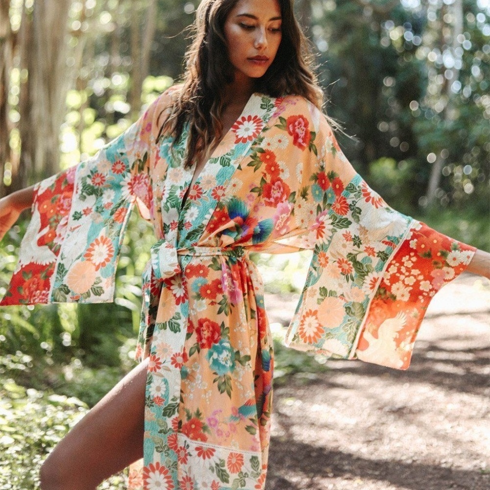 Spell & the Gypsy Delilah Patchwork Maxi Kimono